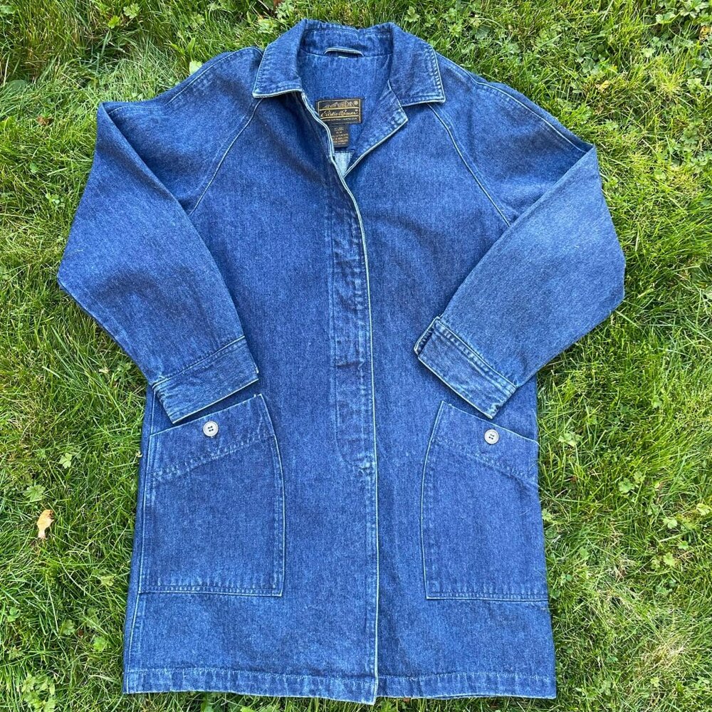 90s Eddie Bauer Jean Duster Coat